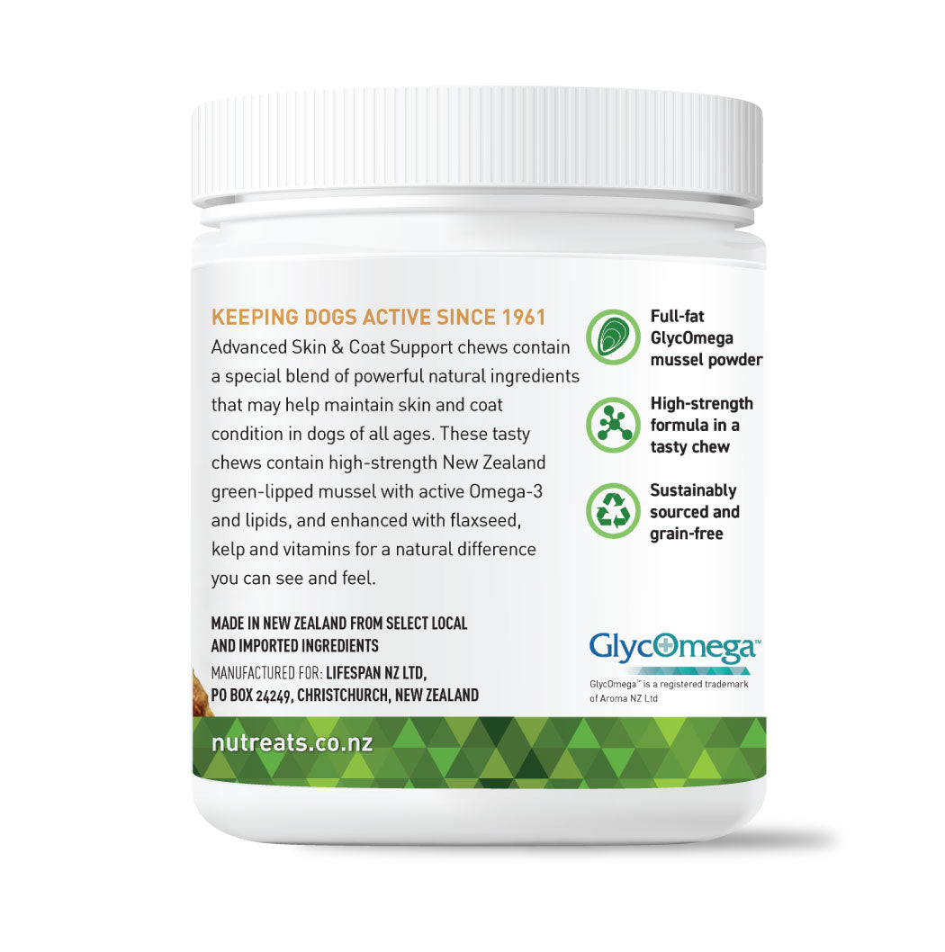 Skin and Coat Chews for dogs: 60% off Discontinued/Damaged/Expiring Product