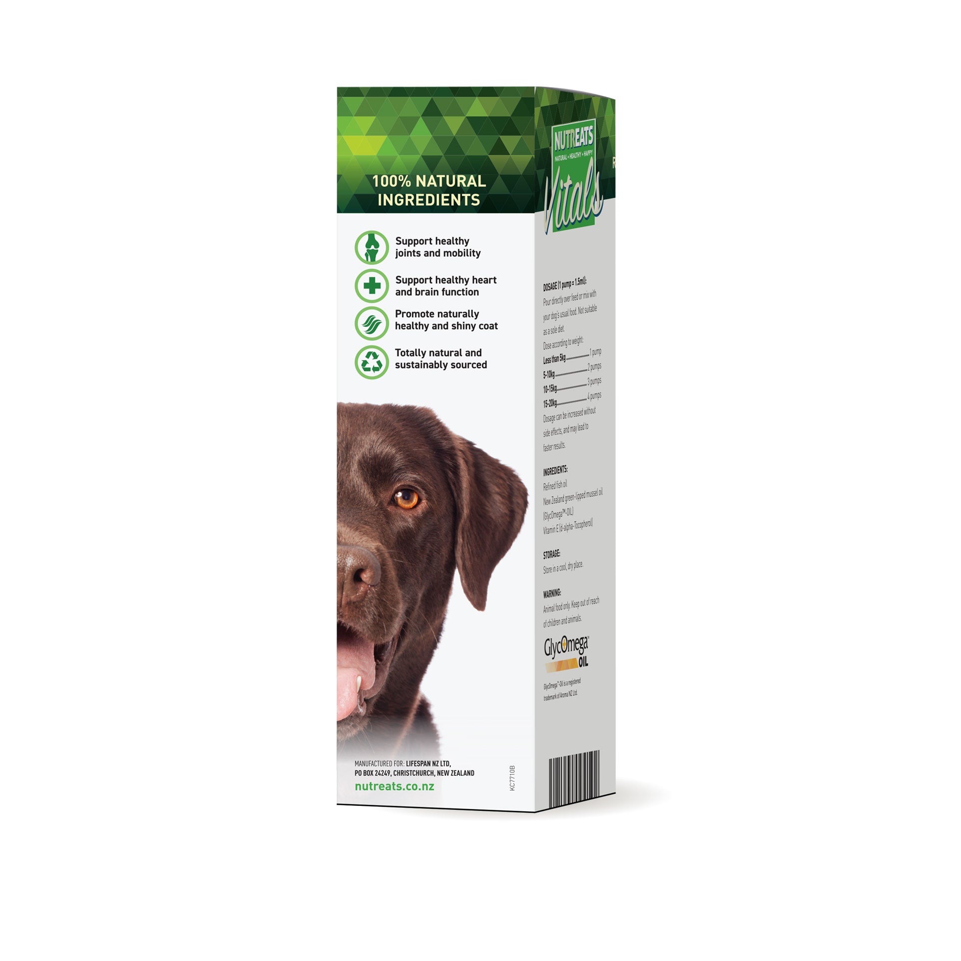 Nutreats Skin, Coat and Mobility oil for dogs - supplement for healthy skin, coat and supporting mobility in dogs. 100% natural nutritional supplement. Supporting healthy joints and mobility in dogs. Supports healthy heart and brain function. Promotes naturally healthy shiny coat. 100% natural grain free supplement for dogs.