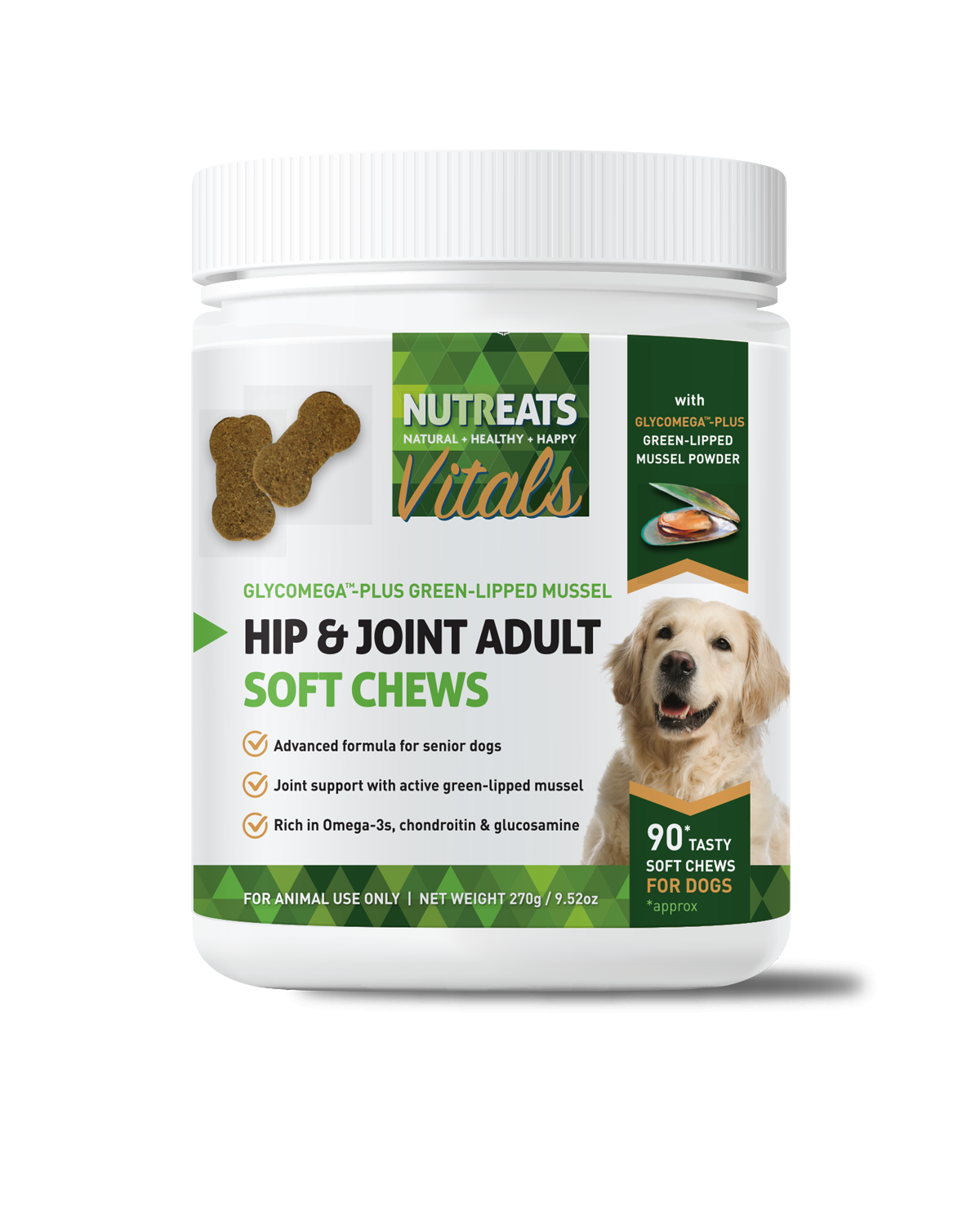 Dog Supplements I Hip Joint Adult Soft Chews – Nutreats NZ