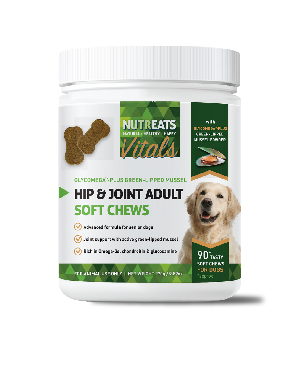 Dog Supplements I Hip & Joint Adult Soft Chews Nutreats NZ