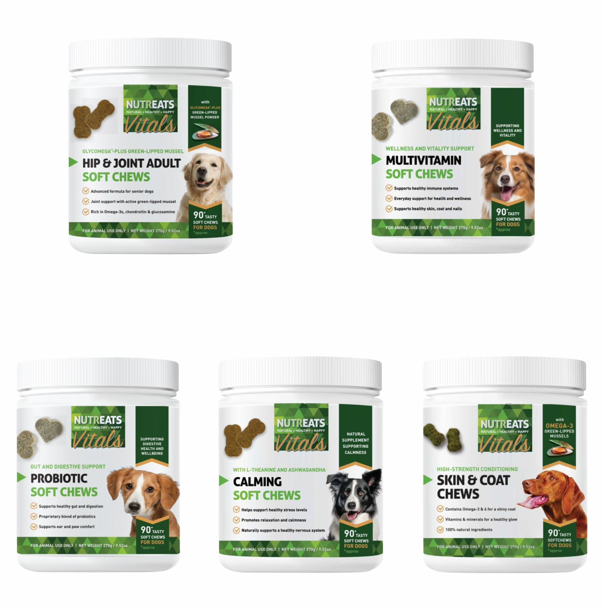 Soft Dog Chews Mega bundle - Comprehensive natural support for your dog's health and wellbeing.