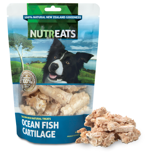 Freeze-dried 100% New Zealand Fish Cartilage natural training treat – rich in glucosamine and chondroitin supporting strong teeth and bones